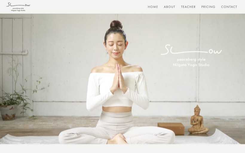 Slow Yoga Studio Niigata -peaceberg style- 公式サイト